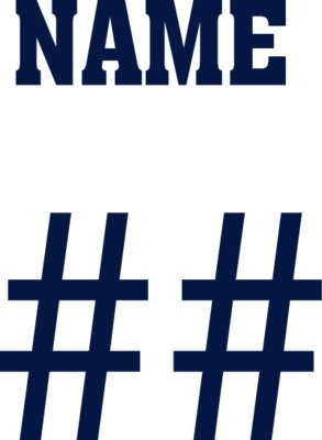 Name & Number (Navy)