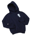 Hooded Sweatshirt (Without Zipper) - Hooded Sweatshirts (Youth)(Navy 18500B)