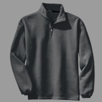 Sueded Finish 1/4 Zip Sweatshirt
