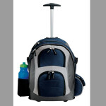 Port Authority® - Wheeled Backpack. Navy/Dark Grey