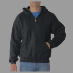 DryBlend® Adult Full-Zip Hooded Sweatshirt 12600 LEDD