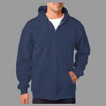 Adult Hooded Full-Zip Fleece