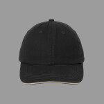 Sandwich Bill Cap with Striped Closure