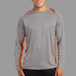 Long Sleeve Heather Colorblock Contender ™ Tee
