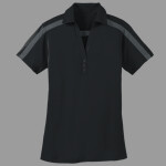 Ladies Silk Touch Performance Colorblock Stripe Polo