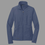 Ladies Shaded Crosshatch Soft Shell Jacket