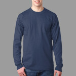 Adult Long-Sleeve Tee with Pocket