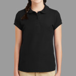 Girls Silk Touch Peter Pan Collar Polo