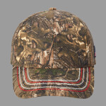 Americana Contrast Stitch Camouflage Cap
