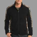 Camouflage Microfleece Full Zip Jacket