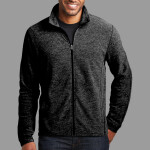 Heather Microfleece Full Zip Jacket