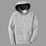 Youth PosiCharge ® Electric Heather Fleece Hooded Pullover
