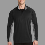 Sport Wick ® Stretch Contrast 1/4 Zip Pullover