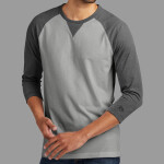 ® Sueded Cotton Blend 3/4 Sleeve Baseball Raglan Tee