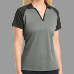 Ladies PosiCharge ® RacerMesh ® Raglan Heather Block Polo