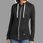 Ladies Sueded Cotton Blend Full Zip Hoodie