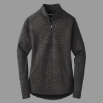 Ladies Sport Wick ® Stretch Reflective Heather 1/2 Zip Pullover