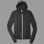Unisex Triblend Full Zip Lightweight Hoodie