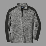 Youth PosiCharge ® Electric Heather Colorblock 1/4 Zip Pullover