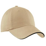 Sandwich Bill Cap with Striped Closure