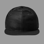 Camo Flat Bill Snapback Cap