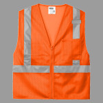 Ansi 107 Class 2 Mesh Zippered Vest