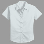 Ladies Short Sleeve Easy Care, Soil Resistant Shirt