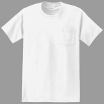 100% Cotton T Shirt with Pocket