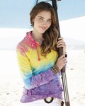 Women’s Courtney Burnout V-Notch Hooded Sweatshirt