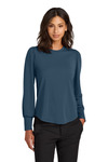 Women's Stretch Jersey Long Sleeve Blouson Top