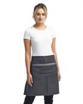 Domain Contrast Denim Waist Apron with Pocket