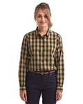 Women's Mulligan Check Long Sleeve Cotton Dress Shirt