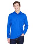 Pinnacle Performance Long Sleeve Piqué Polo with Pocket
