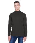 Sueded Jersey Mock Neck T-Shirt