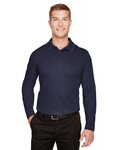 CrownLux Performance® Plaited Long Sleeve Polo