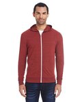 Triblend Full-Zip Light Hooded Sweatshirt