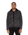 Sherpa-Lined Denim Jacket