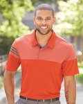 Heathered 3-Stripes Colorblocked Polo