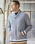 Peppered Fleece Shawl Collar