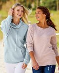 Women’s Space-Dyed Cowl Neck Sweatshirt