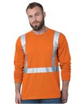 USA-Made 50/50 Hi-Visibility Long Sleeve Pocket T-Shirt
