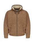 Brown Duck Hooded Jacket - EXCEL FR® ComforTouch® - Tall Sizes