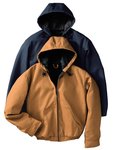 Blended Duck Zip-Front Hooded Jacket