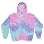 Unisex Tie-Dyed Full-Zip Hooded Sweatshirt