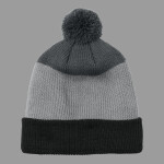 Cozy Striped Pom Beanie