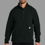 Textured 1/2 Zip Fleece Jacket