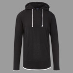 Unisex Miles Slub Hooded Long Sleeve T-Shirt