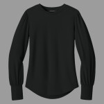 Women's Stretch Jersey Long Sleeve Blouson Top
