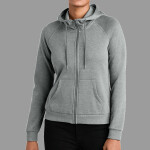 Women's Organic CVC Fleece Full Zip Hoodie