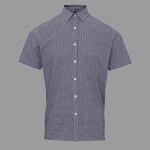 Men's Microcheck Gingham Cotton Shirt